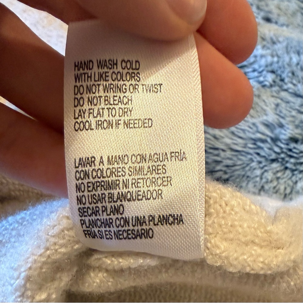 Democracy | Cream Mock Neck Dot-Texture Sweater | Size Small - Picture 4 of 7